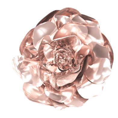 metallic rose